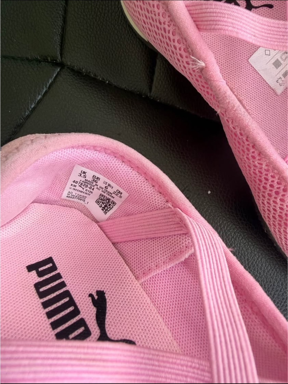 Puma Pink Girls' Ballet-Style Sneakers with Crisscross Straps - Picture 10 of 10